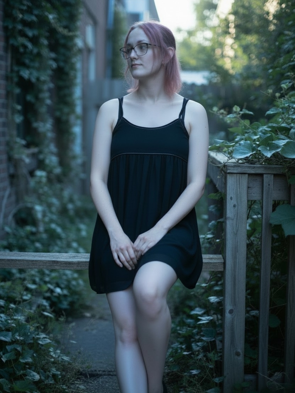 Elle Black Sleeveless Sleep Chemise with Adjustable Straps